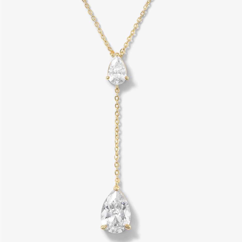 Melinda Maria Gotta Have That Necklace Gold Necklace With Clear Pendants 70$